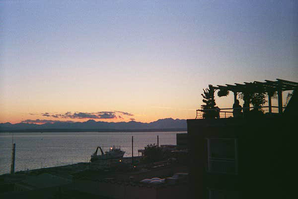 Sunset from my Seattle home